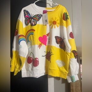 QUEEN OF SPARKLES Colorful Graphic Sweater